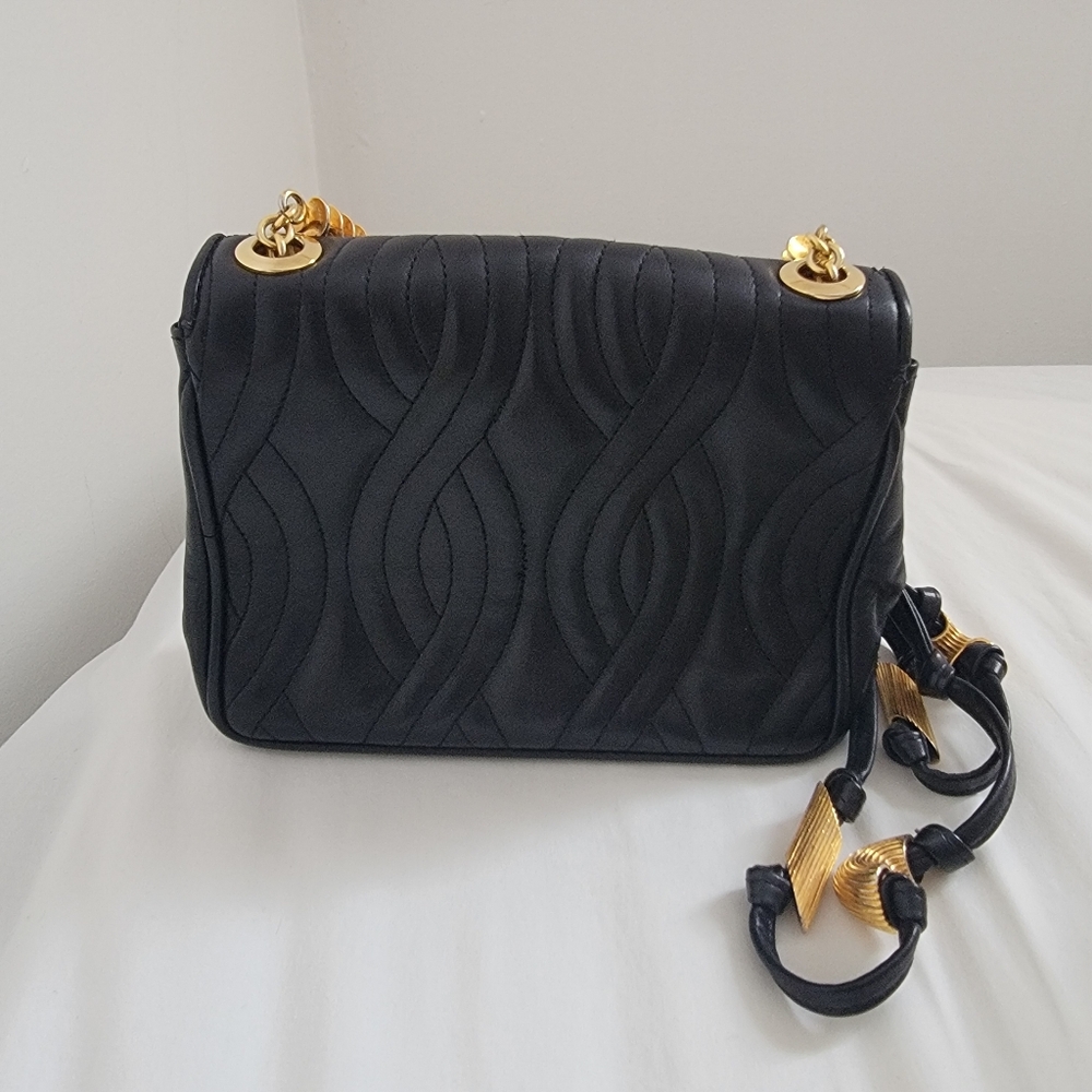 Vintage Fendi Roma Pasta Bag in Black Quilted Leather - Picture 3 of 13